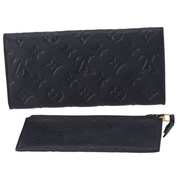 Louis Vuitton Curieuse Monogram Empreinte Long Wallet M60565 Black + Pouch - Picture 3 of 7